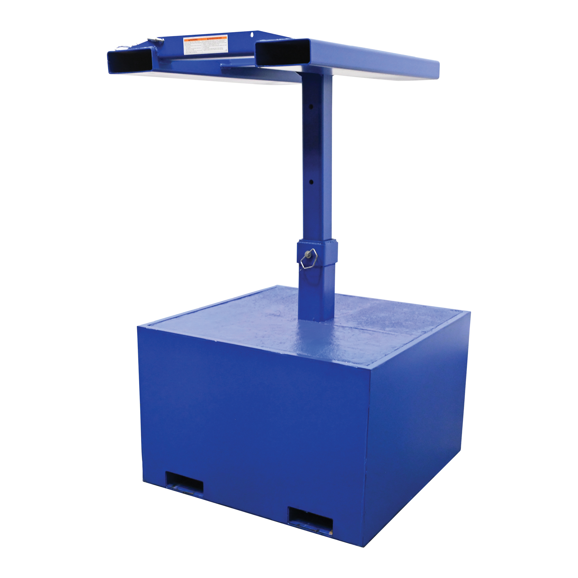 Vestil Forklift Trash Bin Compactor - 4000-Lb. Capacity, Rectangular Design, Cement Filled Base, Model# FWBC-4242-4-BC